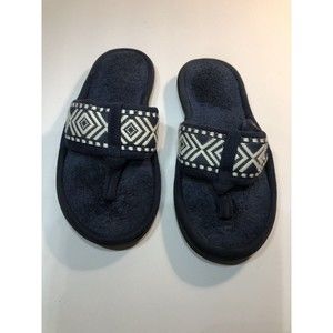 Isotoner Smart Dri Moisture Wicking Lining Signature Slippers Size 7.5/8
